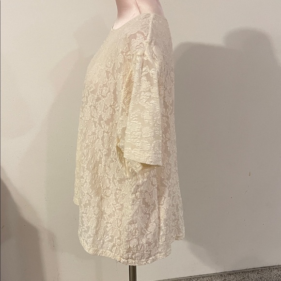 Venezia Clothing Co Elegant Cream Lace Women's Top Size 22/24 Pre-Loved elegance - Picture 6 of 9